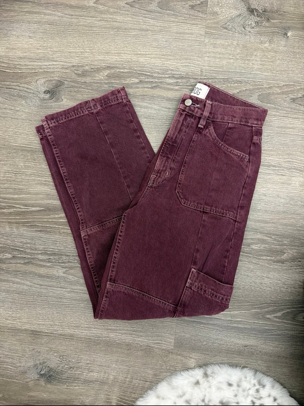 BDG Distressed Wide Leg Jeans